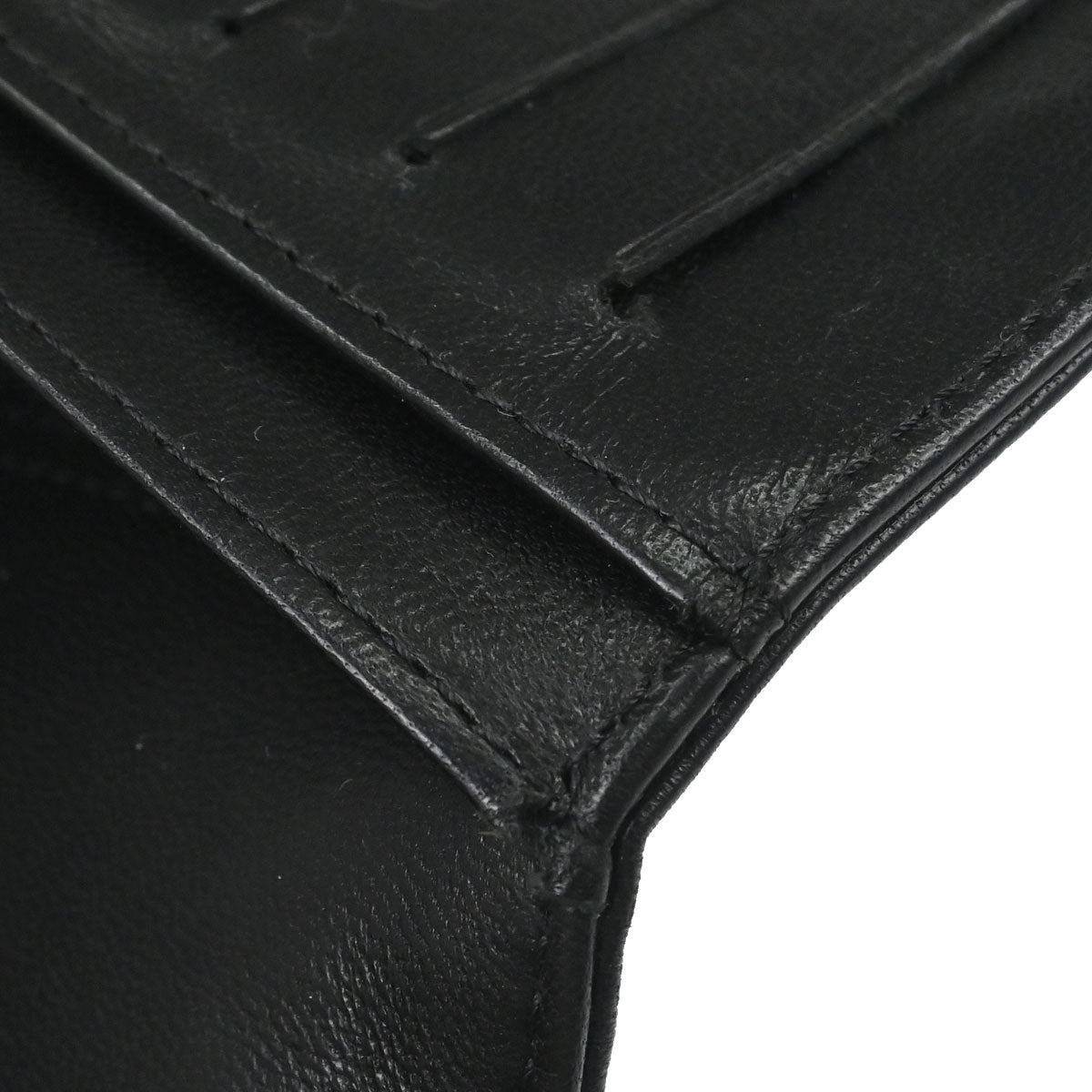 Chanel 2005-2006 Black Lambskin Icon Long Bifold Wallet