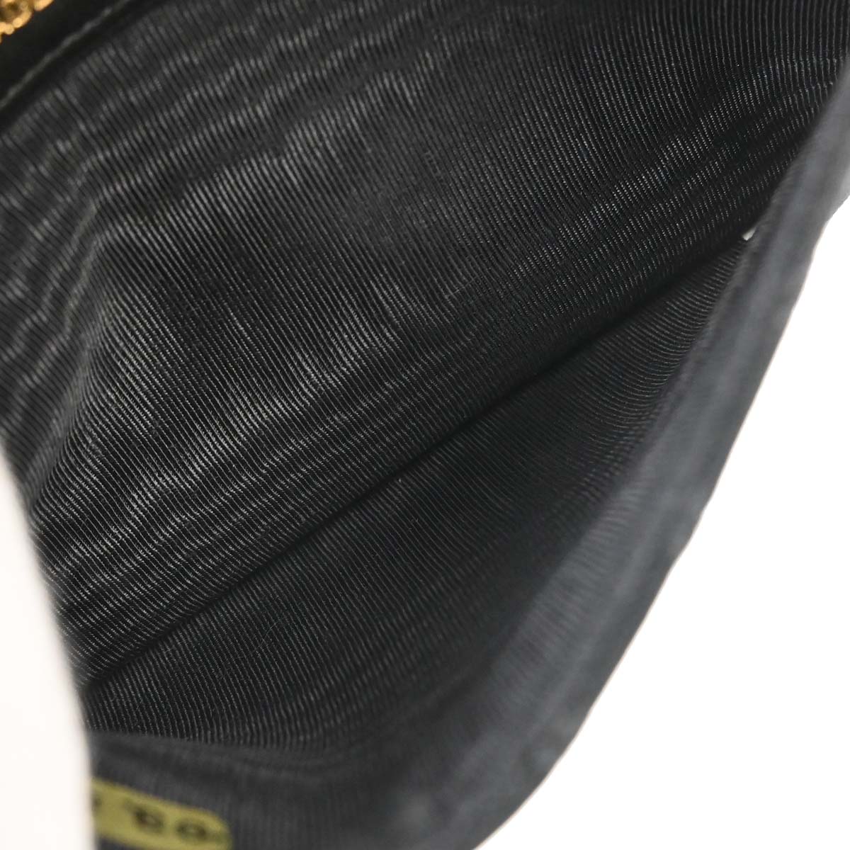 Chanel 1991-1994 Black Satin Bicolore Coin Purse Wallet