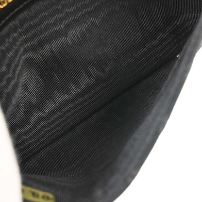Chanel 1991-1994 Black Satin Bicolore Coin Purse Wallet