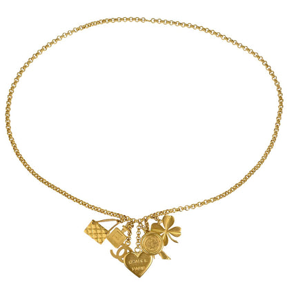 Chanel Chain Necklace Icon Gold 96P