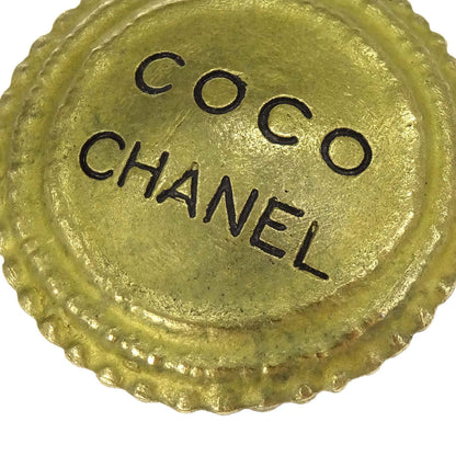 Chanel Button Clip-On Earrings Gold 94P