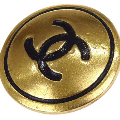 Chanel Button Clip-On Earrings Gold 94P