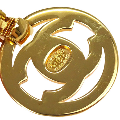 Chanel Dangle Turnlock Clip-On Earrings Gold 97P