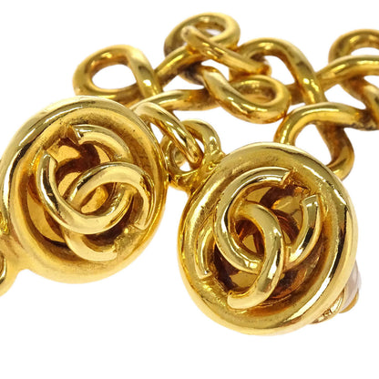 Chanel Dangle Cross Clip-On Earrings Gold 93P/2930