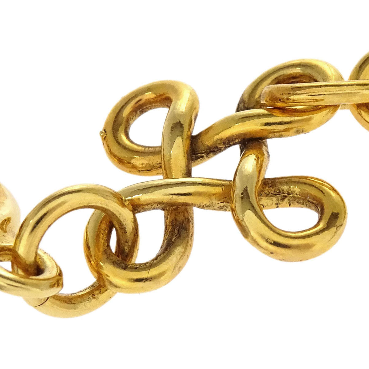 Chanel Dangle Cross Clip-On Earrings Gold 93P/2930