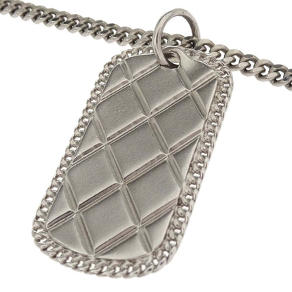Chanel Silver Plate Pendant Necklace 09P