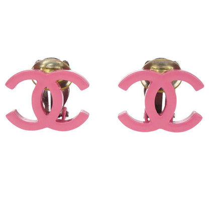 Chanel CC Clip-On Earrings Pink 04C