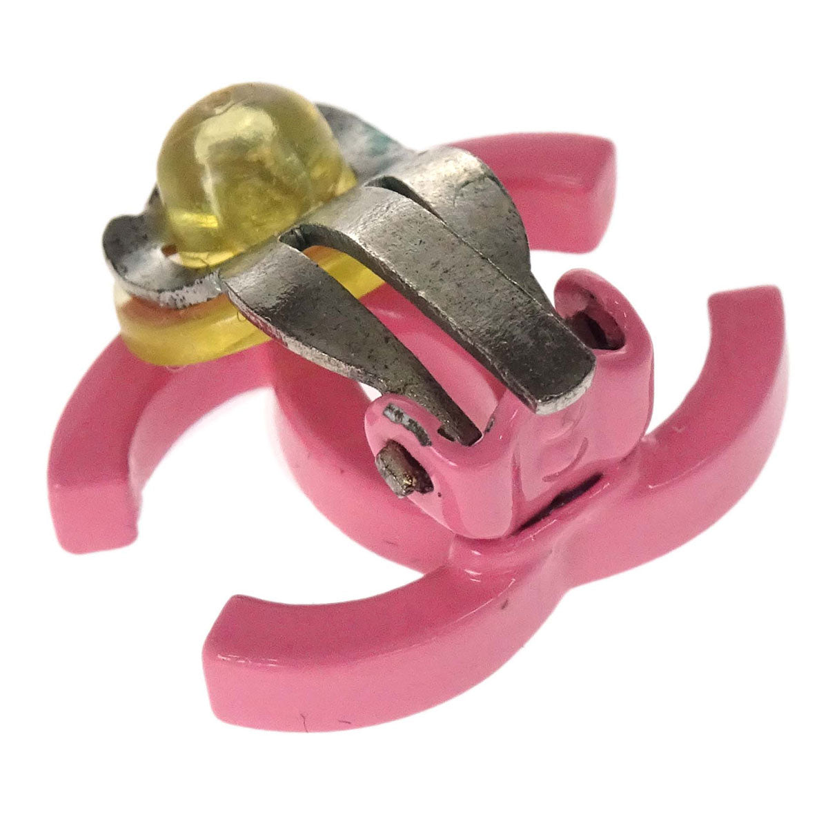 Chanel CC Clip-On Earrings Pink 04C