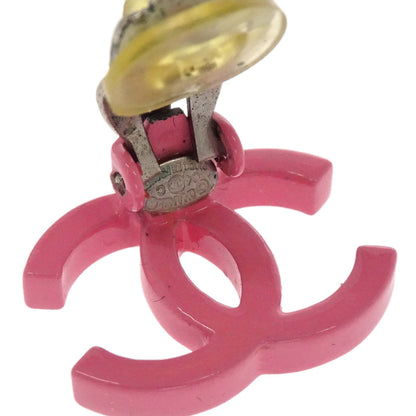 Chanel CC Clip-On Earrings Pink 04C