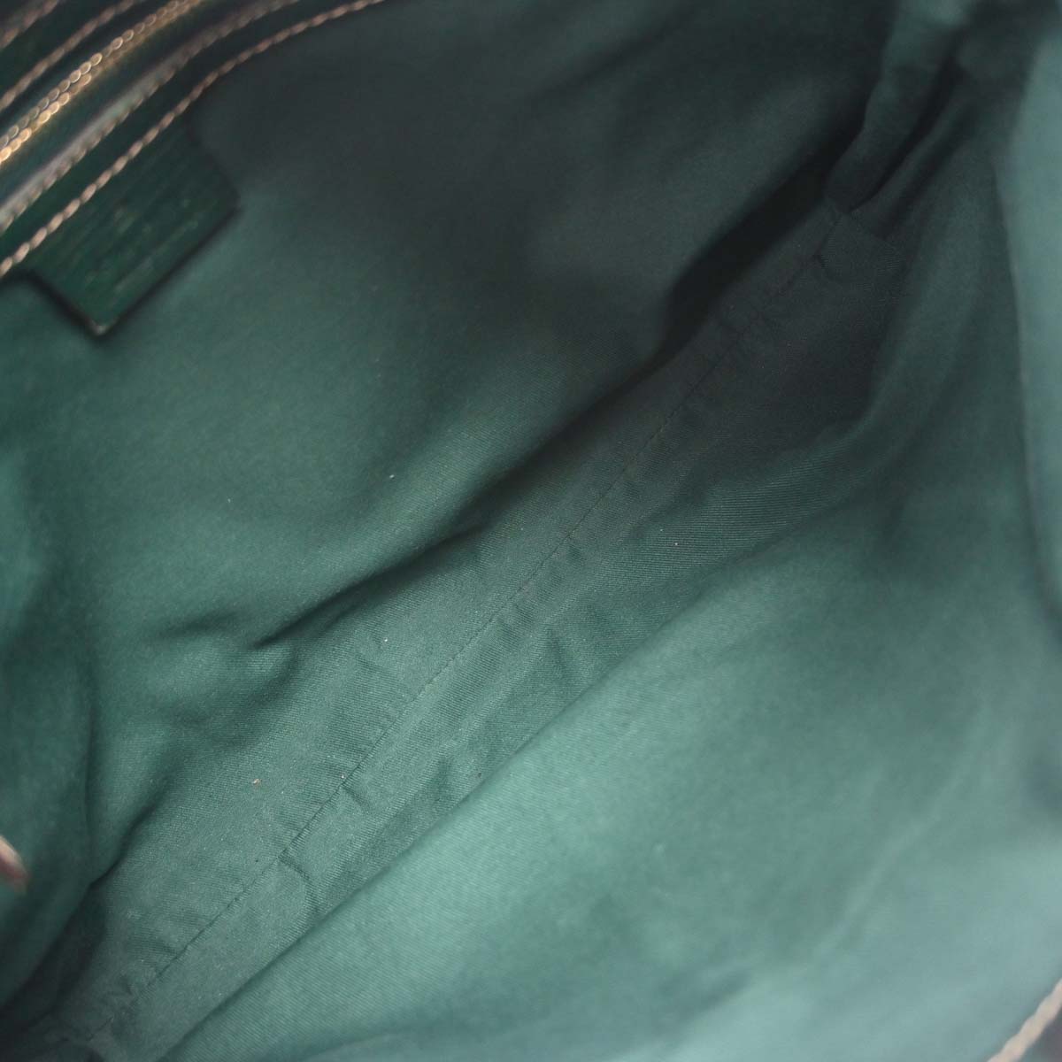 Gucci Beige Green GG Canvas Horsebit Shoulder Bag