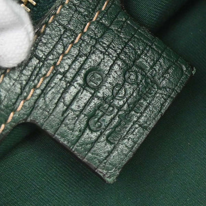 Gucci Beige Green GG Canvas Horsebit Shoulder Bag
