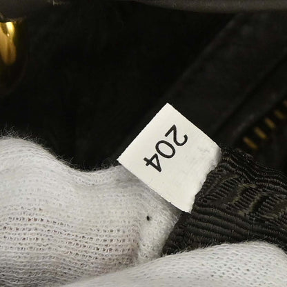 Prada Gray Calfskin Hobo Handbag