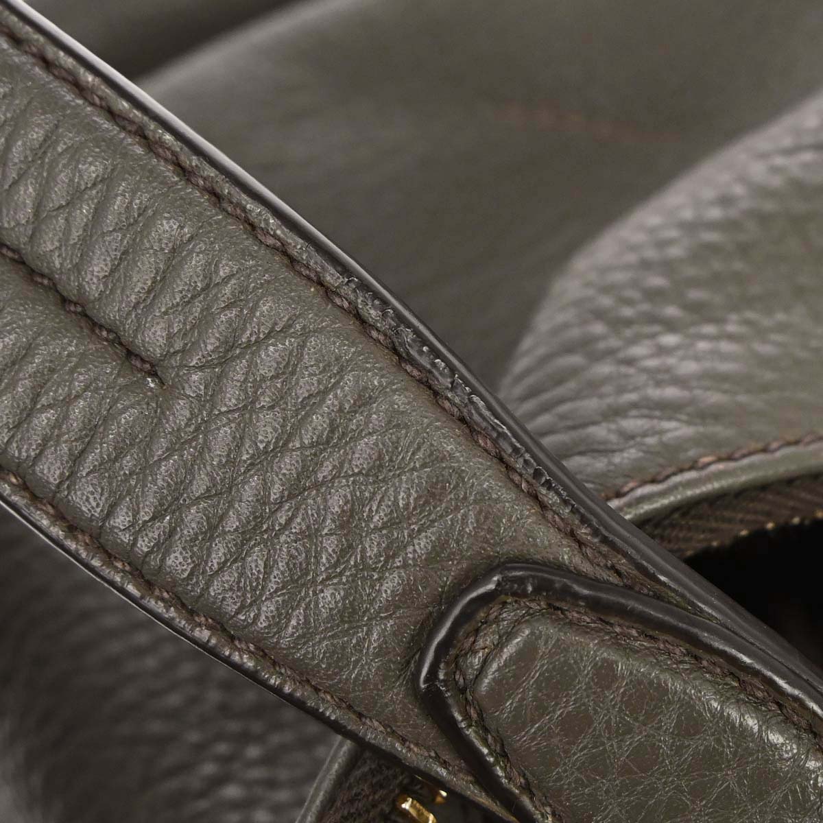 Prada Gray Calfskin Hobo Handbag