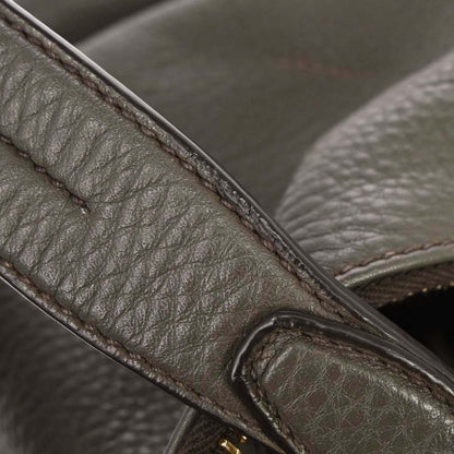 Prada Gray Calfskin Hobo Handbag