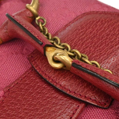 Gucci Pink GG Canvas Horsebit Handbag