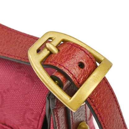 Gucci Pink GG Canvas Horsebit Handbag