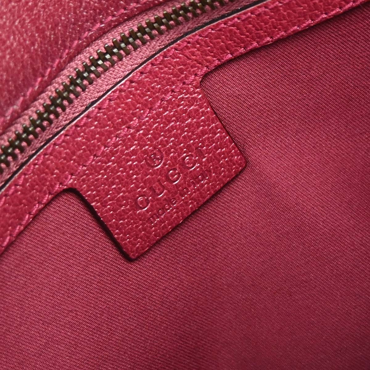Gucci Pink GG Canvas Horsebit Handbag