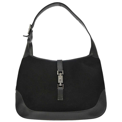 Gucci Black Wool Pigskin Jackie Handbag