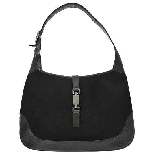 Gucci Black Wool Pigskin Jackie Handbag