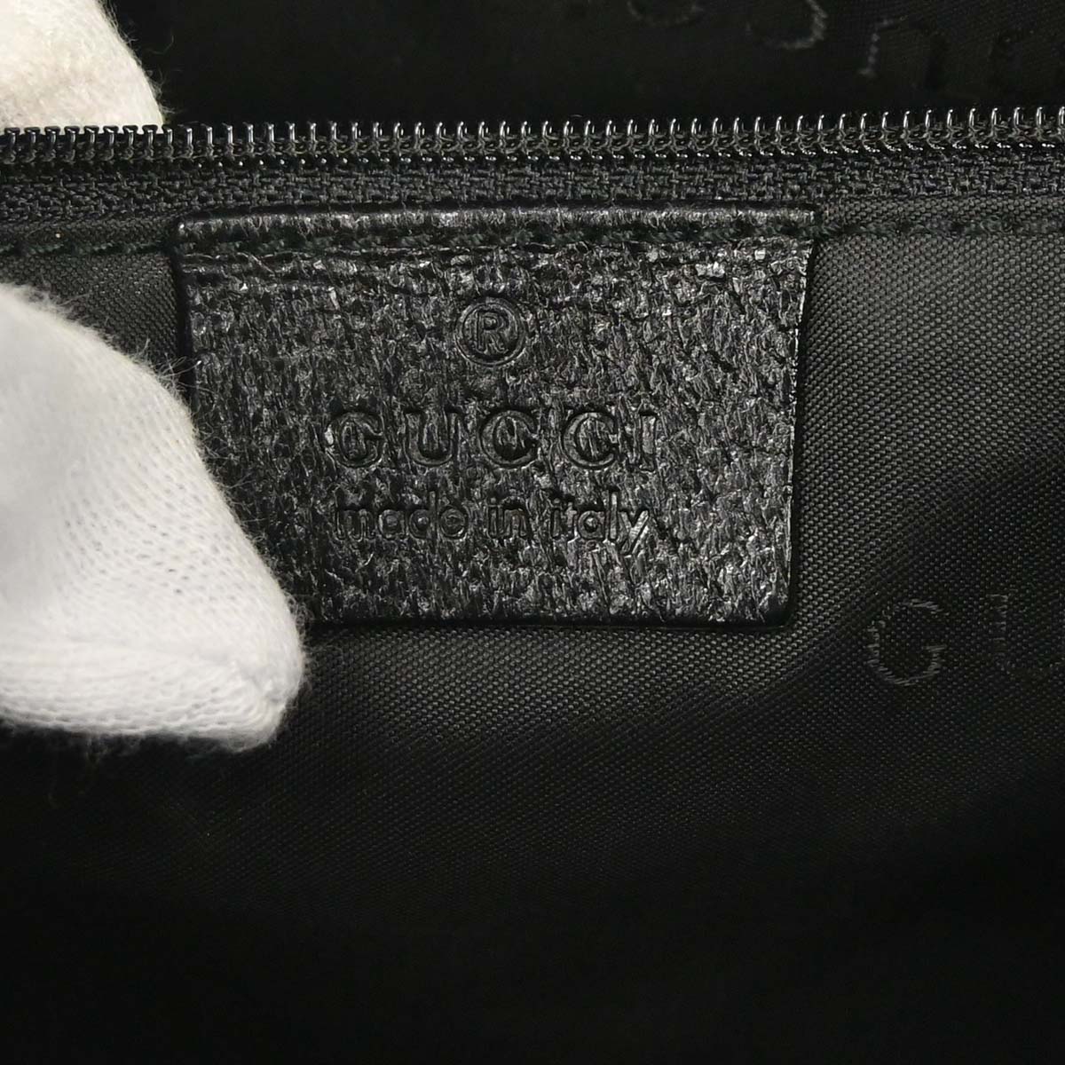 Gucci Black Wool Pigskin Jackie Handbag