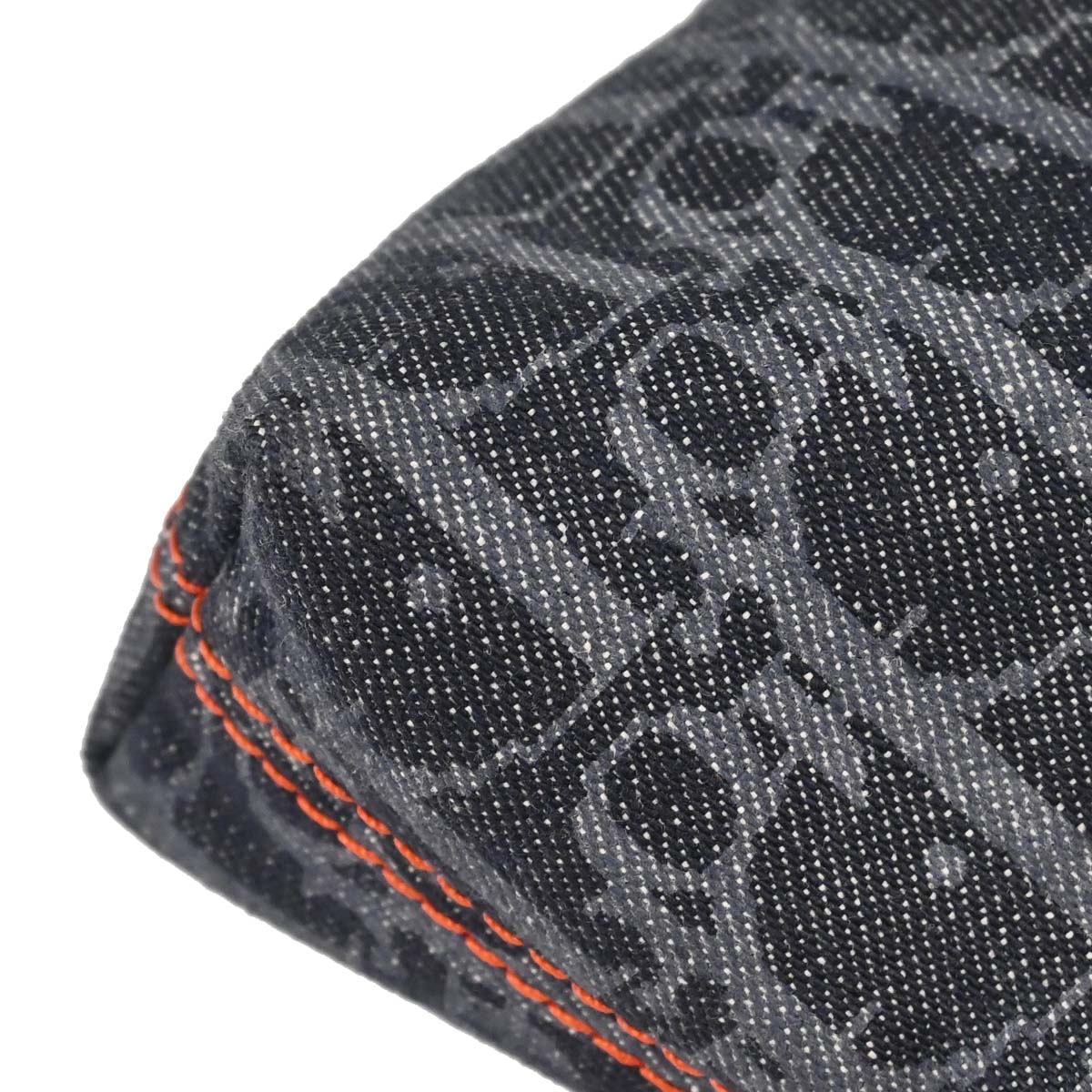 Christian Dior Navy Canvas Flight Trotter Cosmetic Pouch Bag