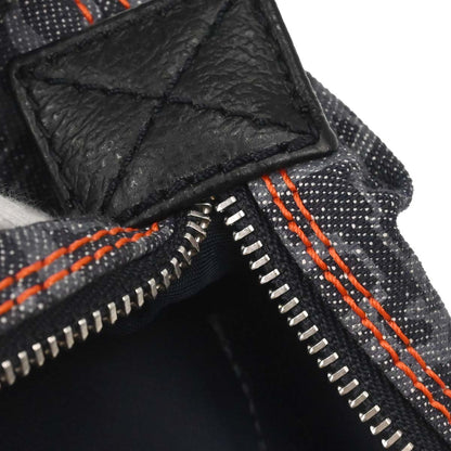 Christian Dior Navy Canvas Flight Trotter Cosmetic Pouch Bag