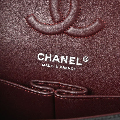 Chanel 2019 Black Caviar Skin Small Classic Double Flap Shoulder Bag