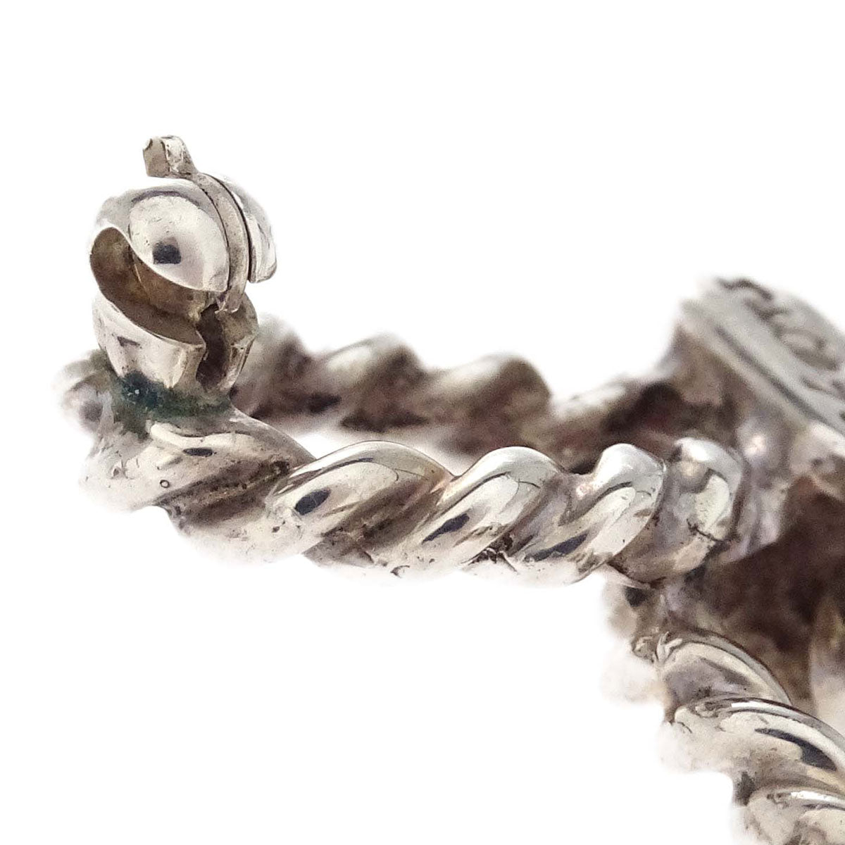 Tiffany & Co. Silver Twist Bow Brooch Pin SV925 Au750