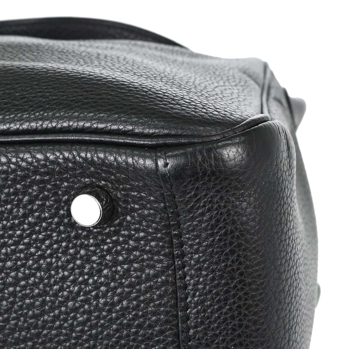 Hermes Black Taurillon Clemence Lindy 30 Shoulder Bag