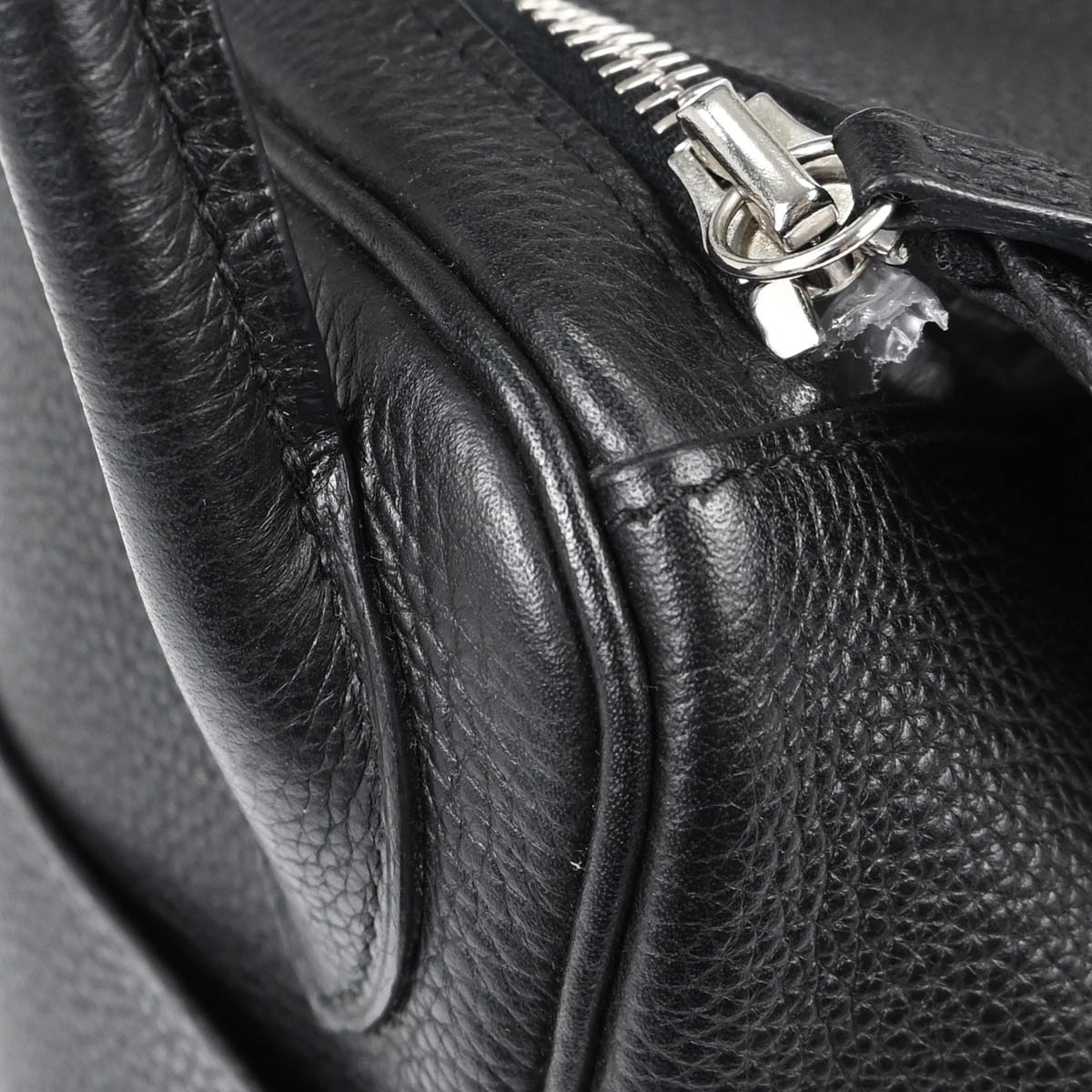 Hermes Black Taurillon Clemence Lindy 30 Shoulder Bag