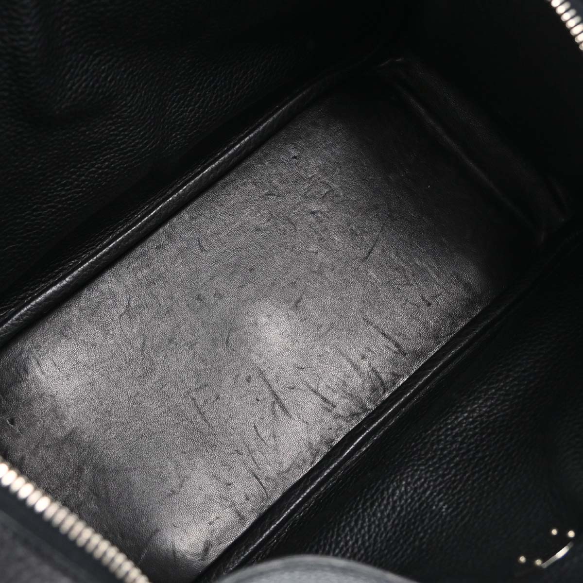 Hermes Black Taurillon Clemence Lindy 30 Shoulder Bag