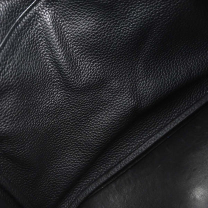 Hermes Black Taurillon Clemence Lindy 30 Shoulder Bag