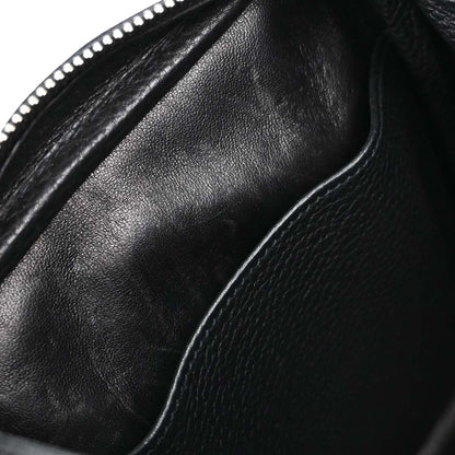 Hermes Black Taurillon Clemence Lindy 30 Shoulder Bag