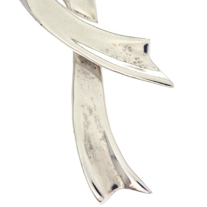 Tiffany & Co. Silver Bow Brooch Pin SV925