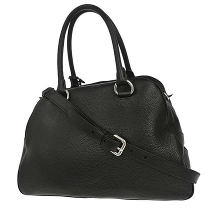 Prada Black Leather 2way Shoulder Handbag