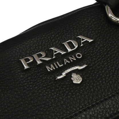 Prada Black Leather 2way Shoulder Handbag