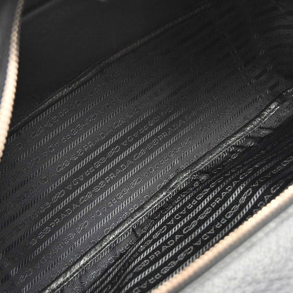 Prada Black Leather 2way Shoulder Handbag