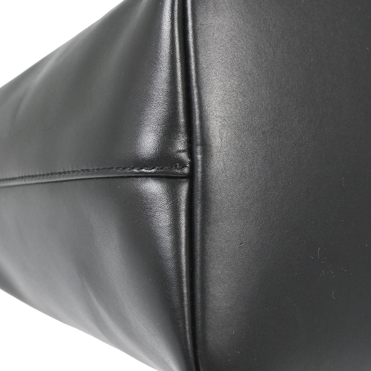 Gucci Black Leather Bamboo Handbag