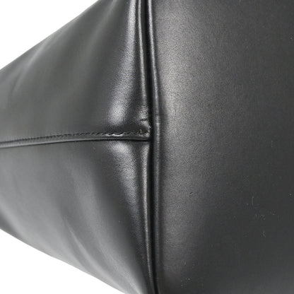 Gucci Black Leather Bamboo Handbag
