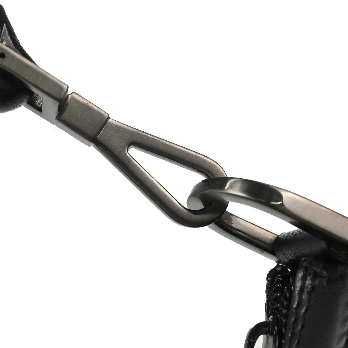 Gucci Black Leather Bamboo Handbag