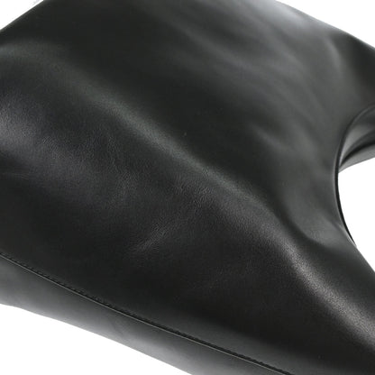 Gucci Black Leather Bamboo Handbag