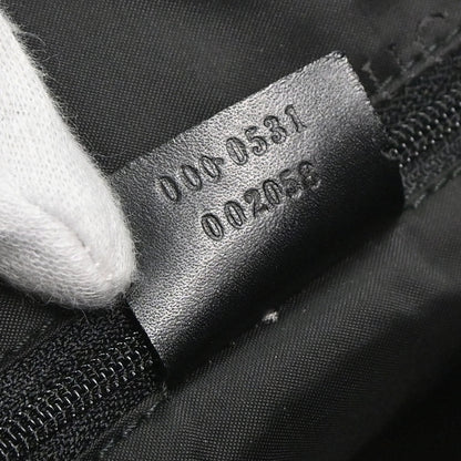 Gucci Black Leather Bamboo Handbag