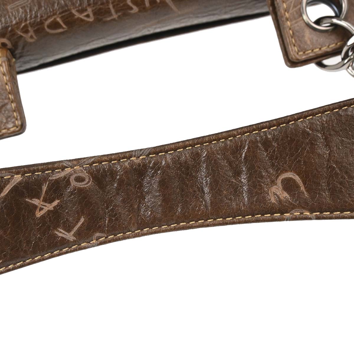 Chanel 2003-2004 Brown Calfskin Graffiti Handbag