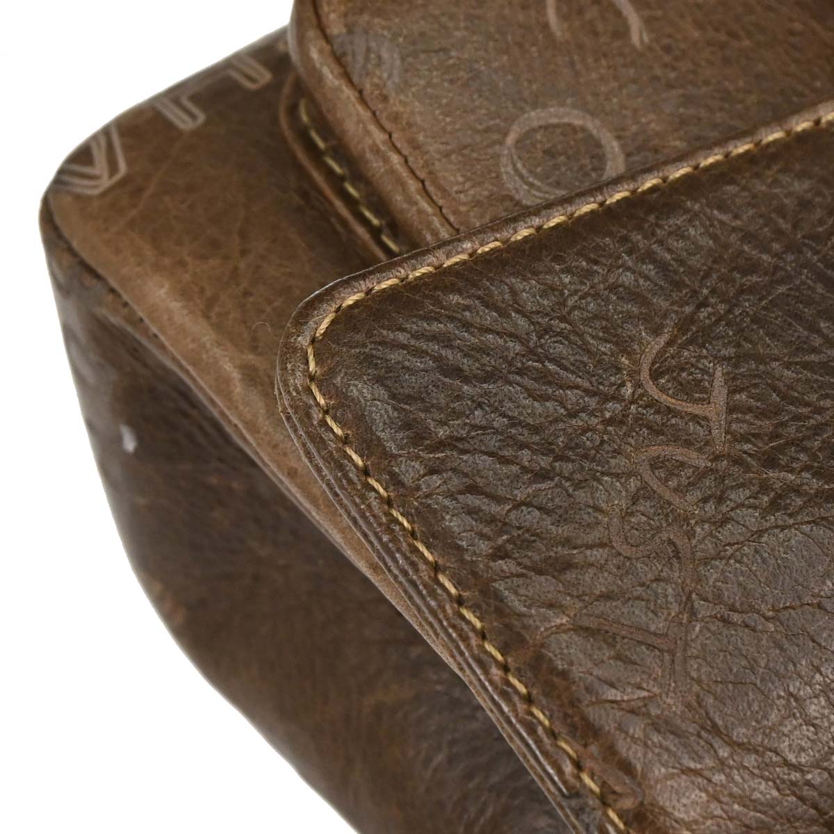 Chanel 2003-2004 Brown Calfskin Graffiti Handbag