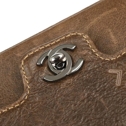 Chanel 2003-2004 Brown Calfskin Graffiti Handbag