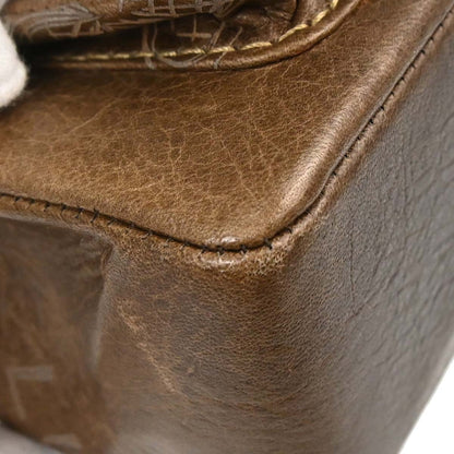 Chanel 2003-2004 Brown Calfskin Graffiti Handbag