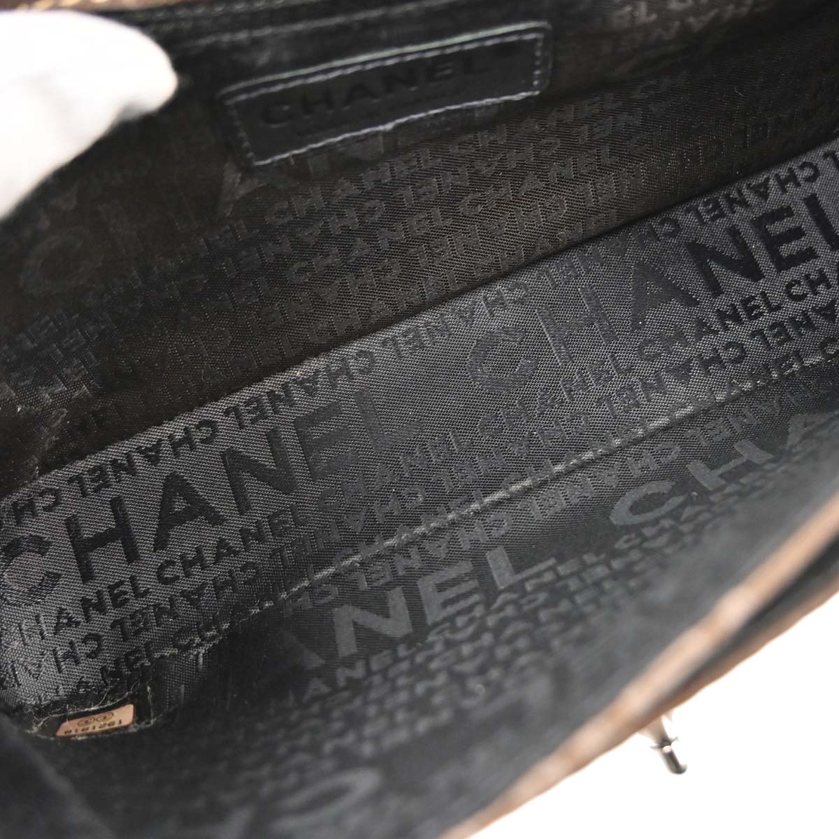 Chanel 2003-2004 Brown Calfskin Graffiti Handbag