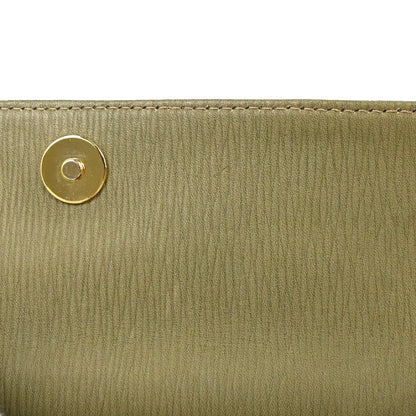 Loewe Beige Green Leather Velazquez Handbag
