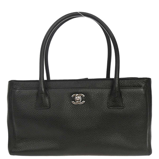 Chanel Black Deerskin Executive Cerf Tote Bag