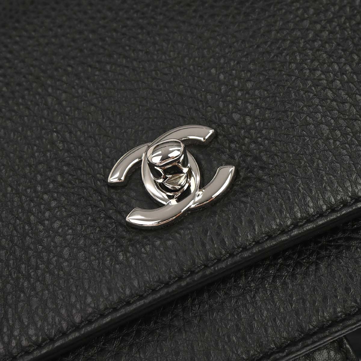 Chanel Black Deerskin Executive Cerf Tote Bag